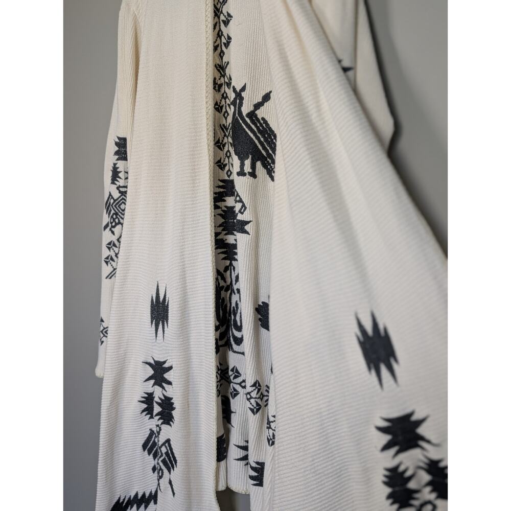 Biya by Johnny Was Artisan Southwestern Boho Open Front Duster Cardigan Size XL - Picture 12 of 16